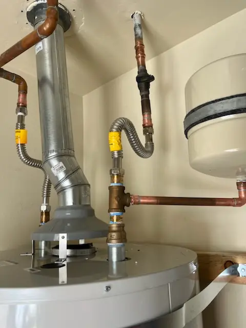 Water heater installation and plumbing repair in Huntley Hills
